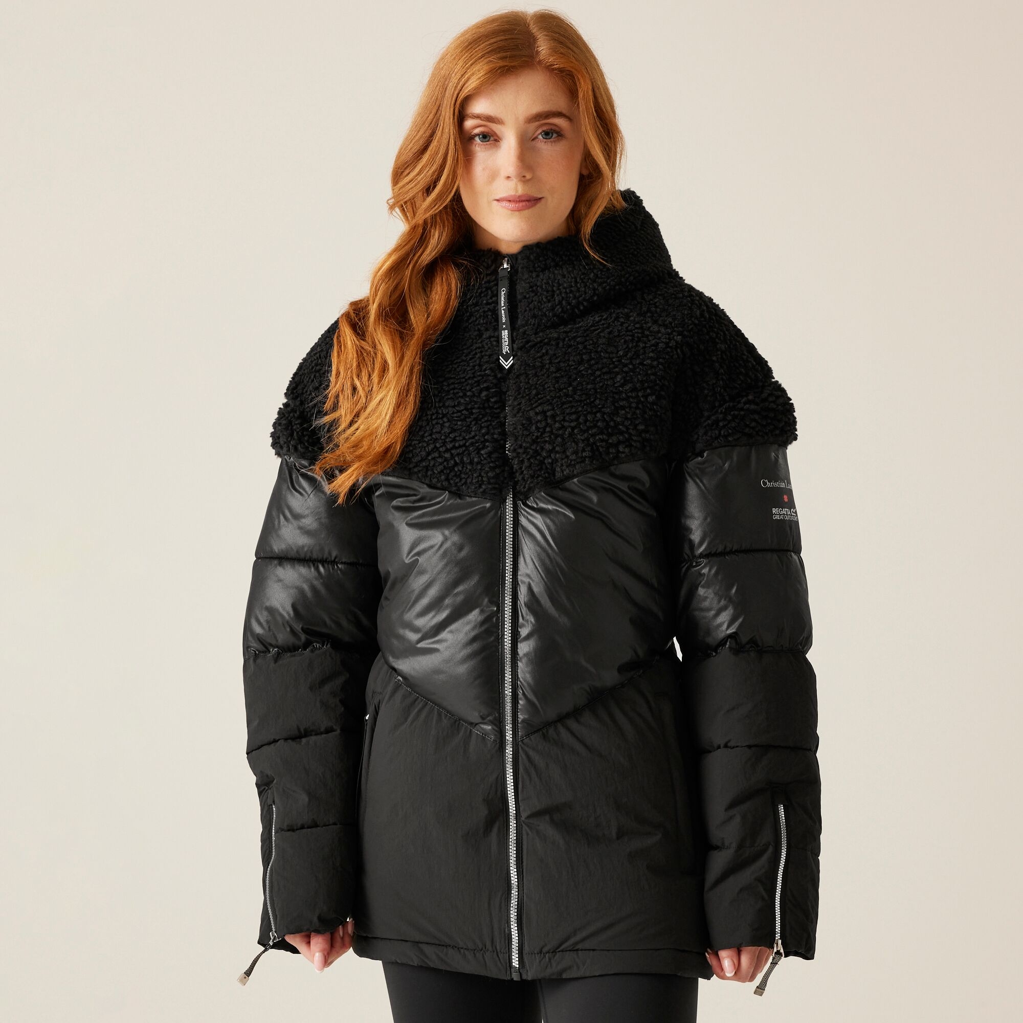Regatta Christian Lacroix Damska kurtka pikowana zimowa Sete Czarny
