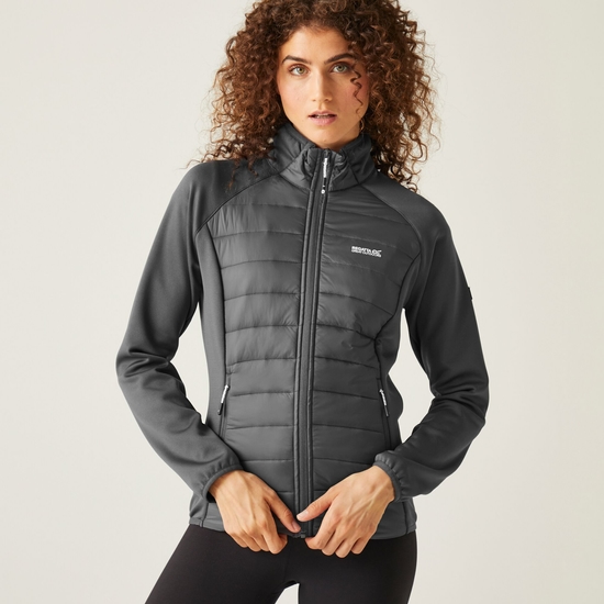 Women's Clumber V Hybrid Jacket Seal Grey