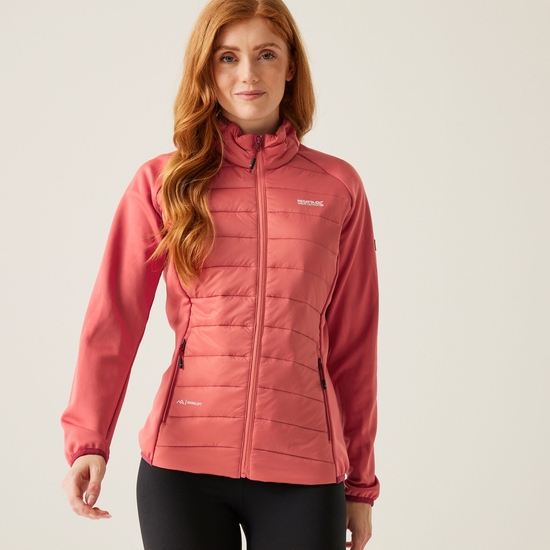 Women's Clumber V Hybrid Jacket Mineral Red Rumba Red