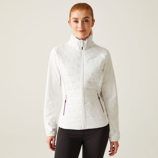 Women's Clumber V Hybrid Jacket White Lilac Frost