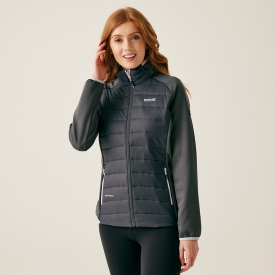 Women's Clumber V Hybrid Jacket Seal Grey Lilac Frost