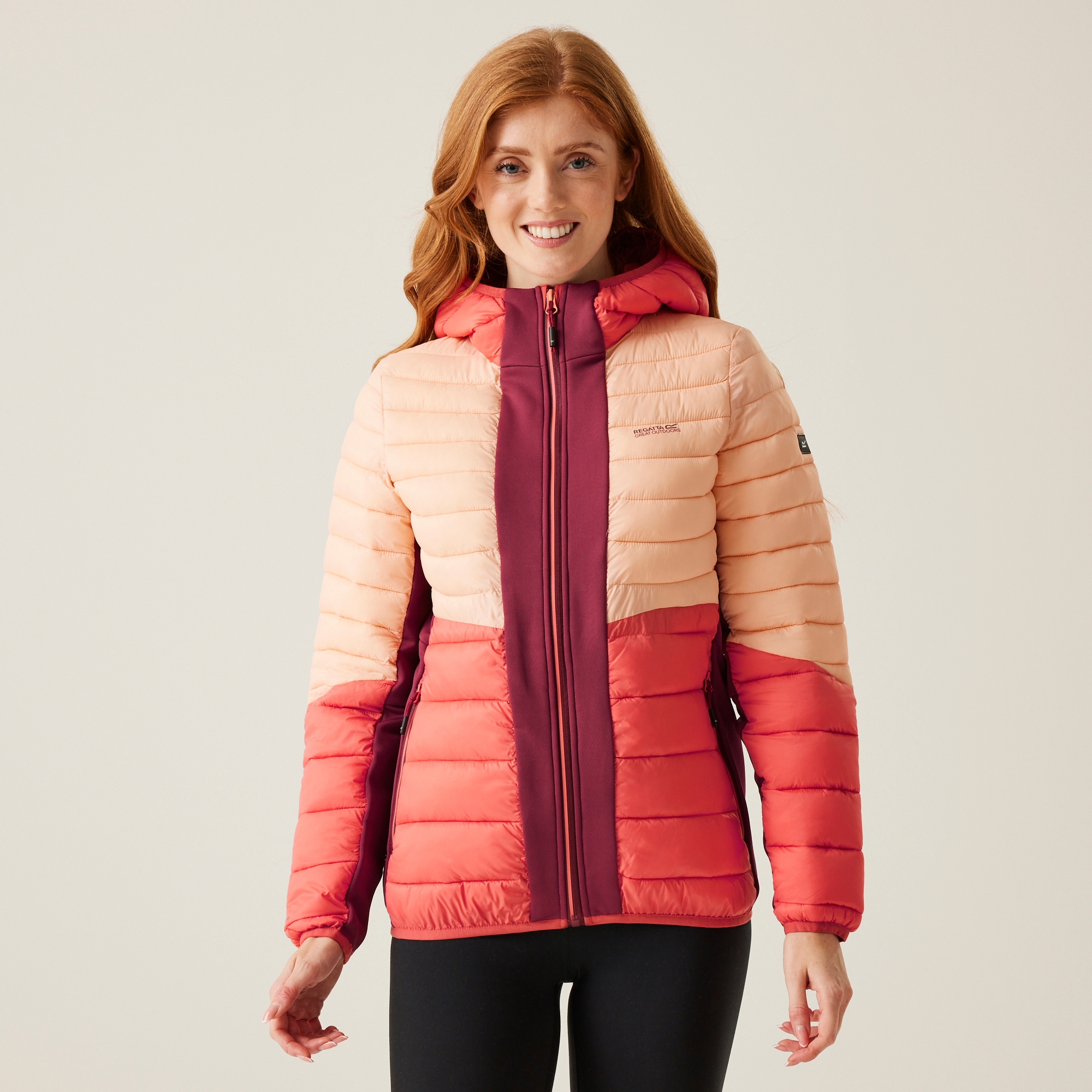 Leedre Hybrid-Jacke Mit Kapuze Für Damen Größe 40 Rot Regatta