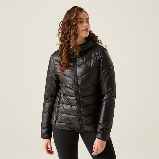 Women's Heatherly Quilted Jacket Black