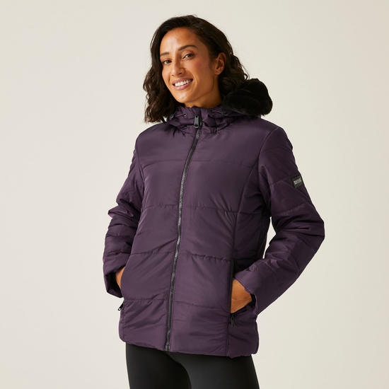 Women's Winnie Quilted Jacket Deep Plum