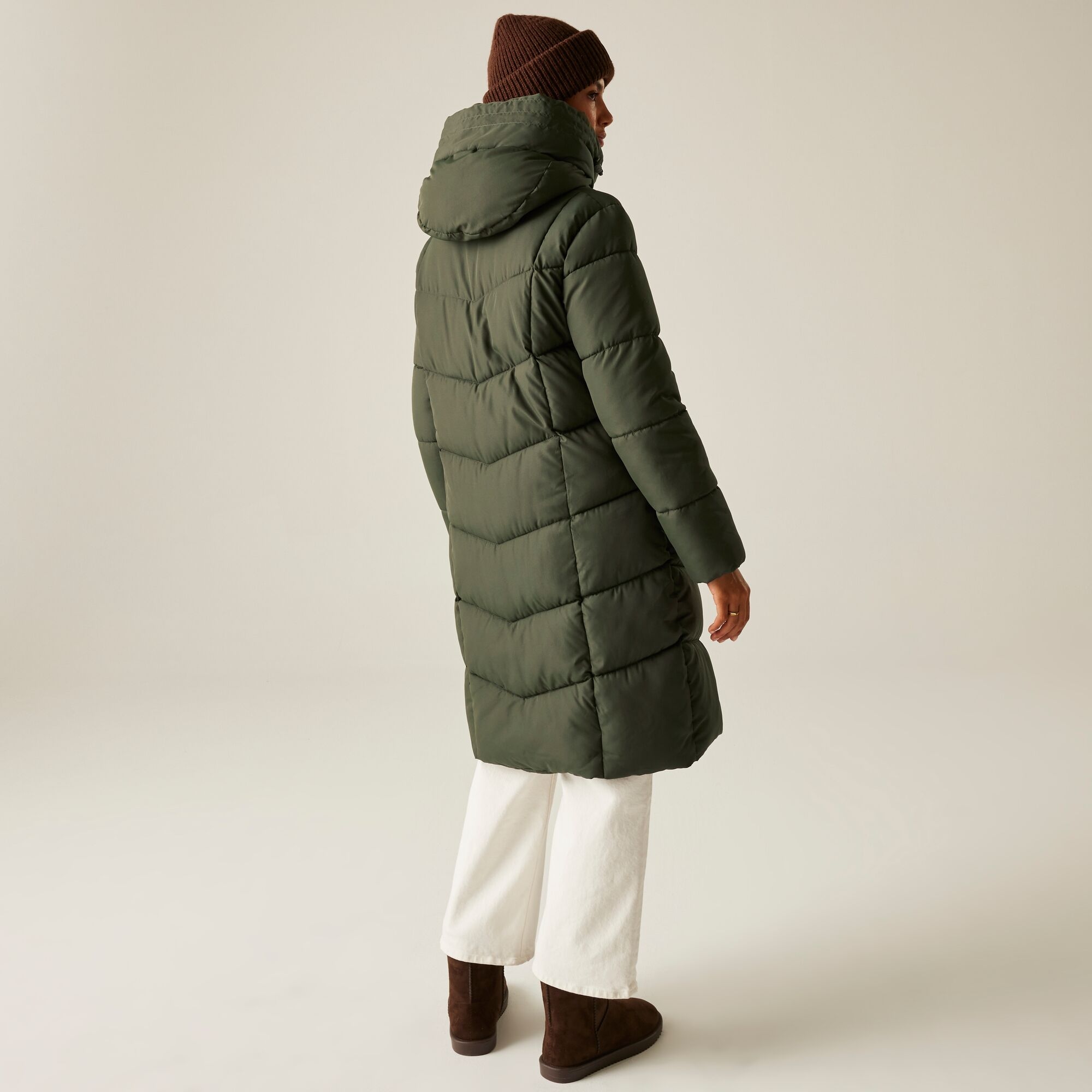 Regatta Płaszcz damski zimowy ocieplany Nurie Zielony