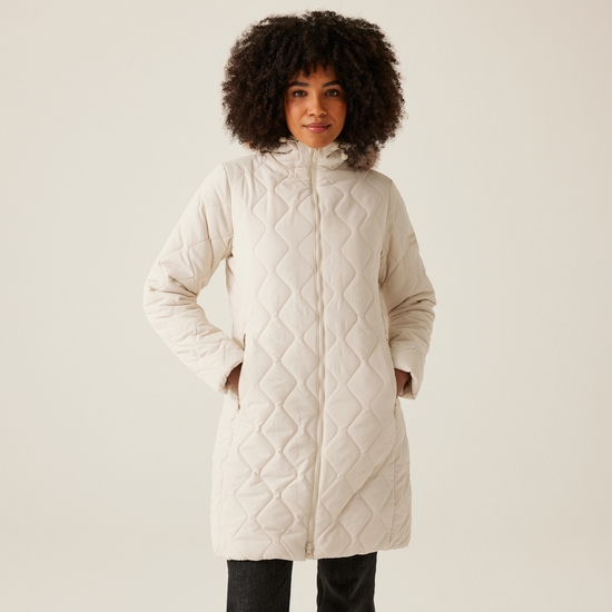 Veste parka isolée Fritha III pour femme crème