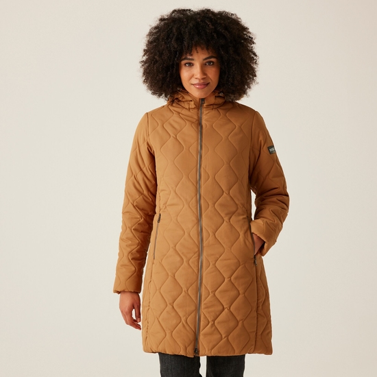 Women's Fritha III Insulated Parka Jacket Bran Brown