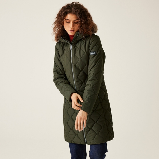 Veste parka isolée Fritha III pour femme Vert