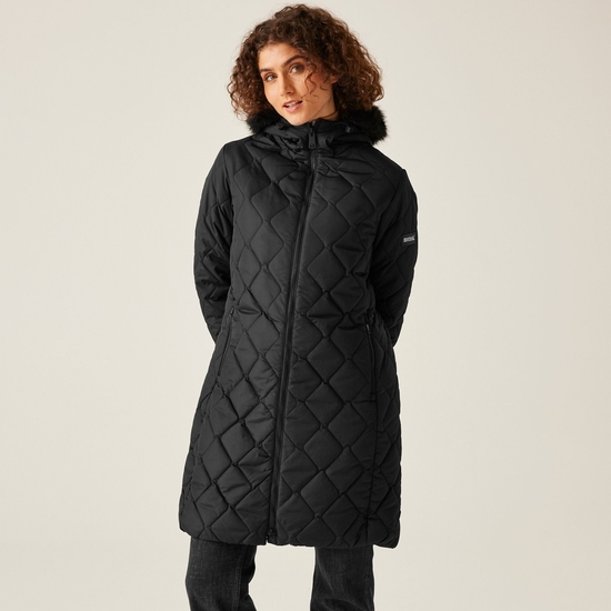 Veste parka isolée Fritha III pour femme Noir