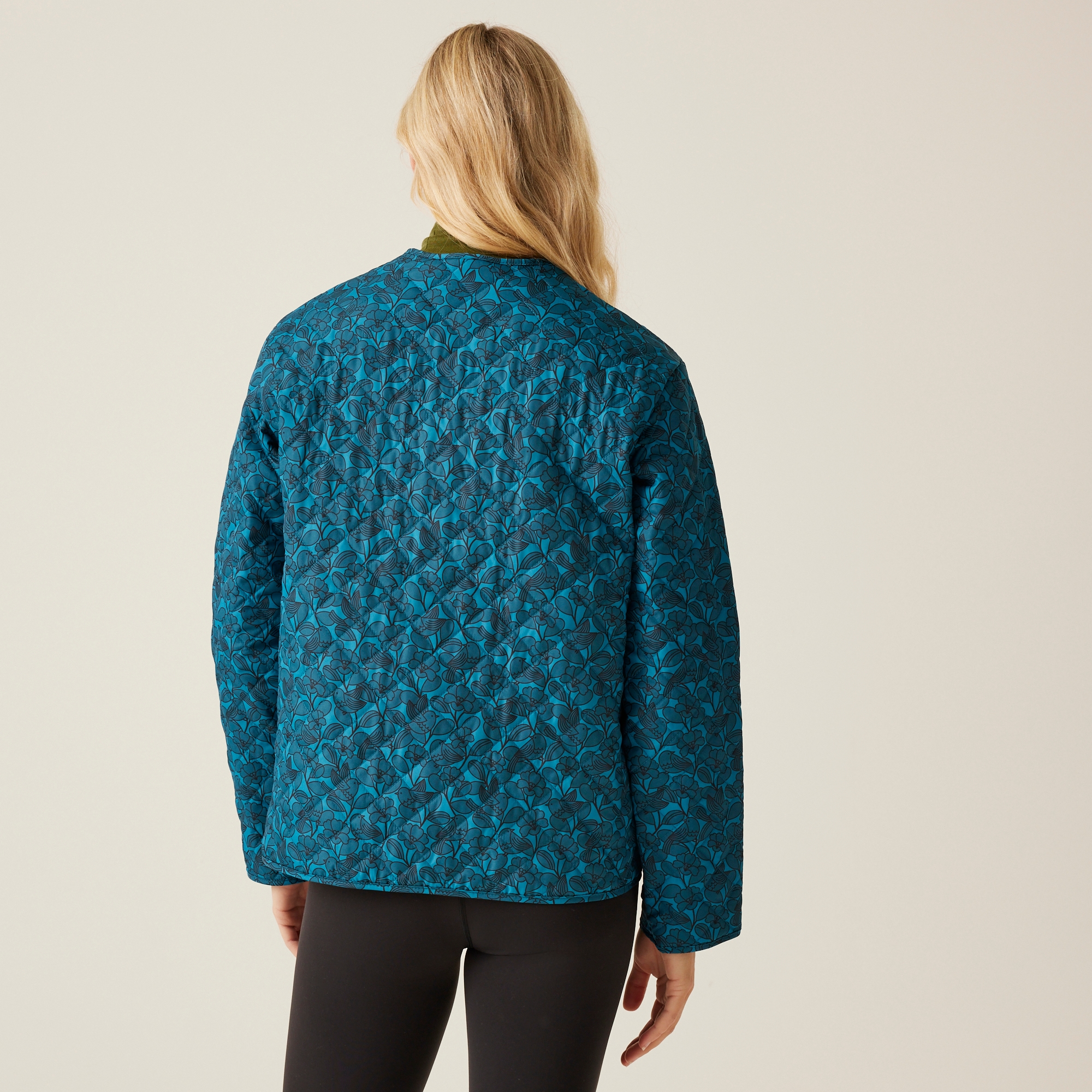 Regatta Orla Kiely Kurtka przejściowa damska pikowana Quilted Niebieski