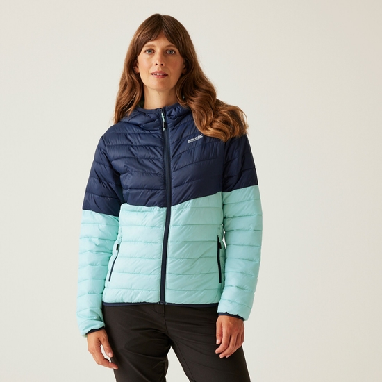 Women's Hillpack IV Hooded Jacket Navy Icy Morn