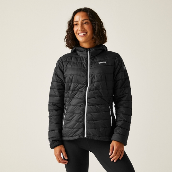 Women's Hillpack II Hooded Jacket Black Seal Grey