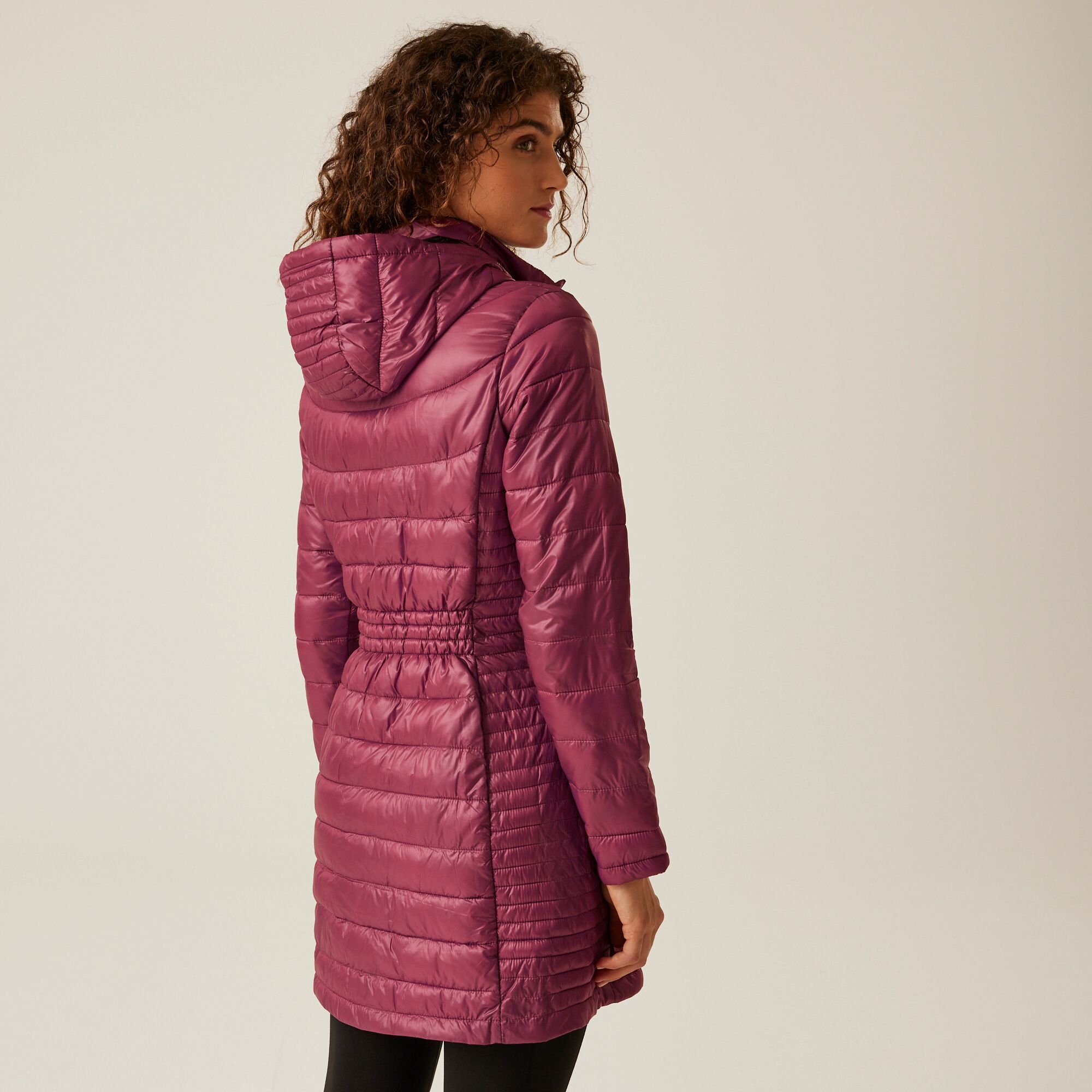 Regatta Damski płaszcz przejściowy ocieplany z kapturem Andel IV Czerwony