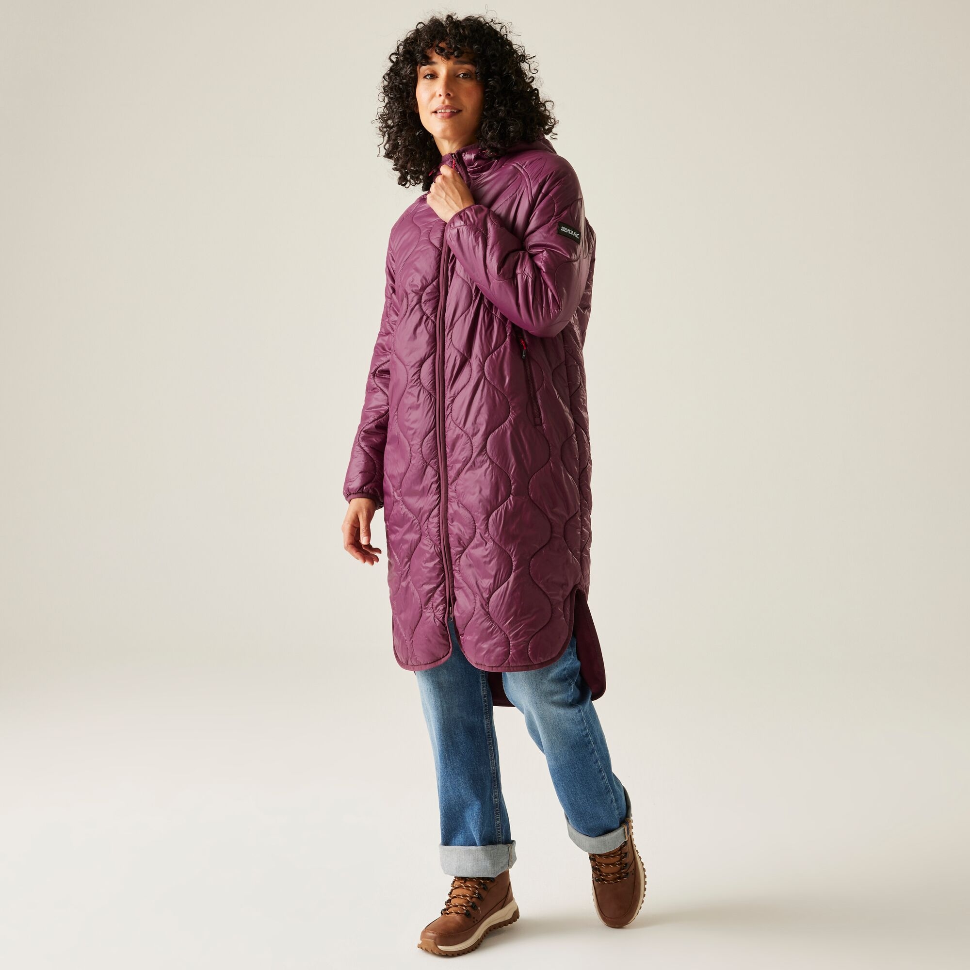 Regatta Płaszcz damski przejściowy ocieplany Triea Fioletowy