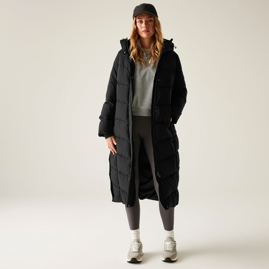 Eloria Steppjacke für Damen Schwarz