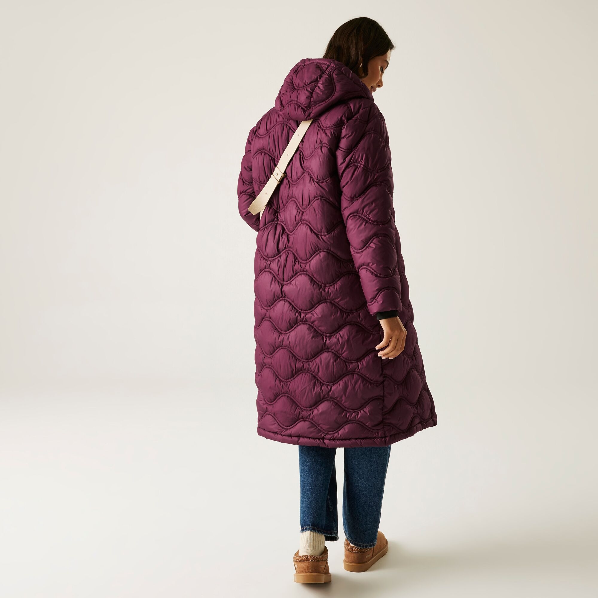 Regatta Płaszcz damski zimowy ocieplany Embrie Fioletowy