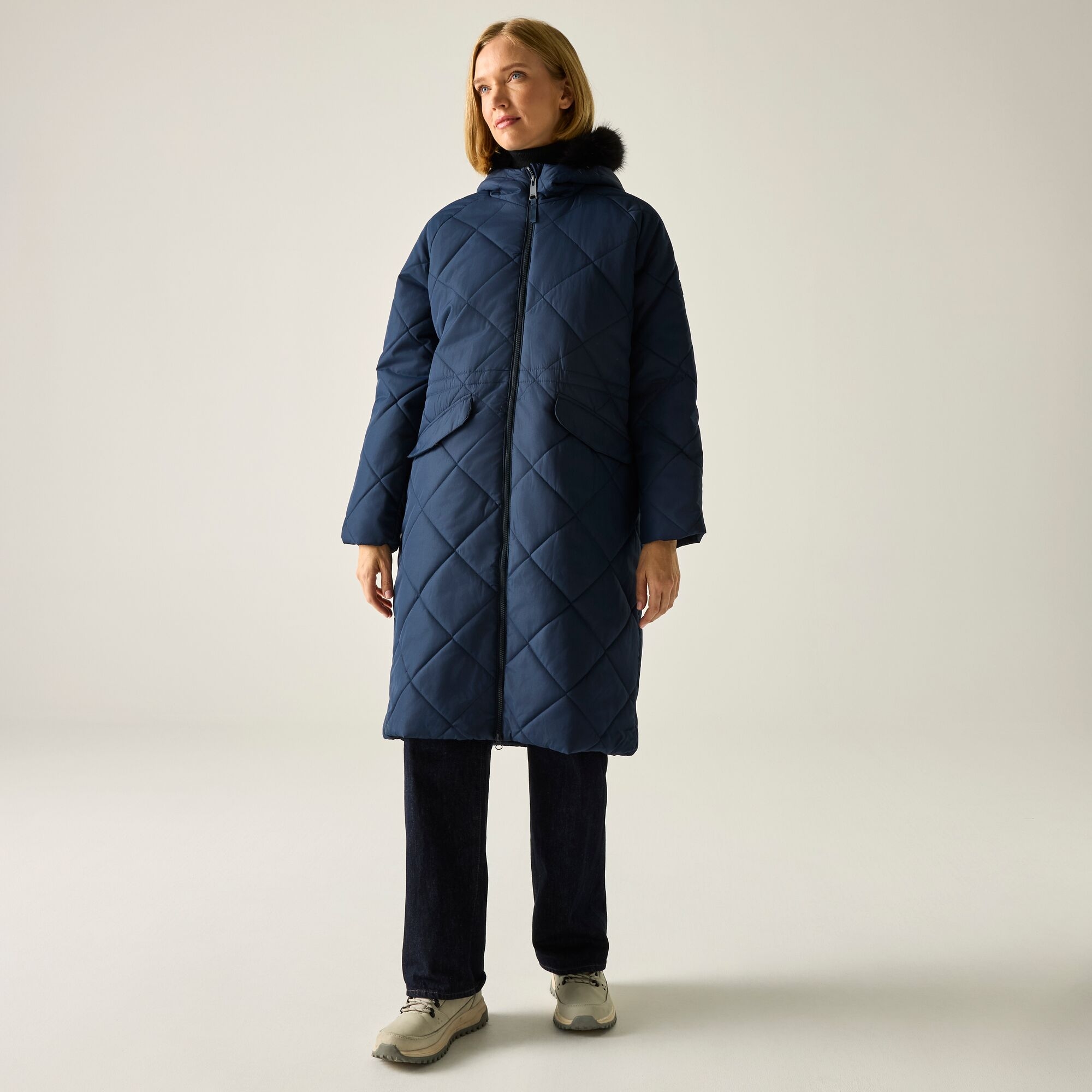 Regatta Women's Freyla Quilted Jacket - Blue Size 8