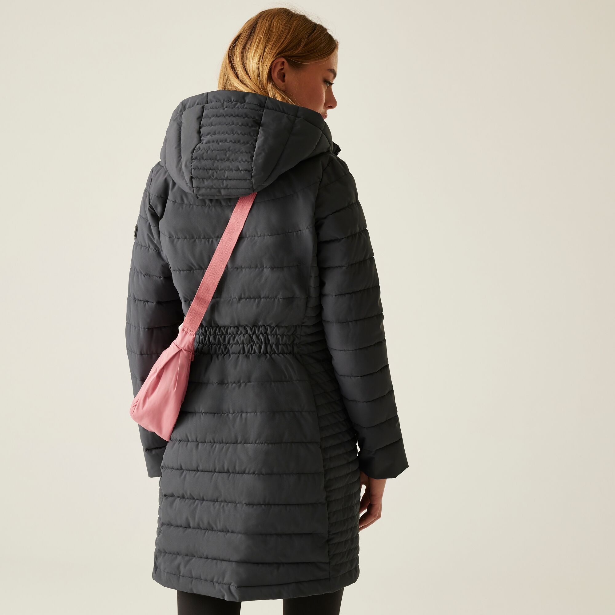 Płaszcz damski zimowy ocieplany Andria Szary