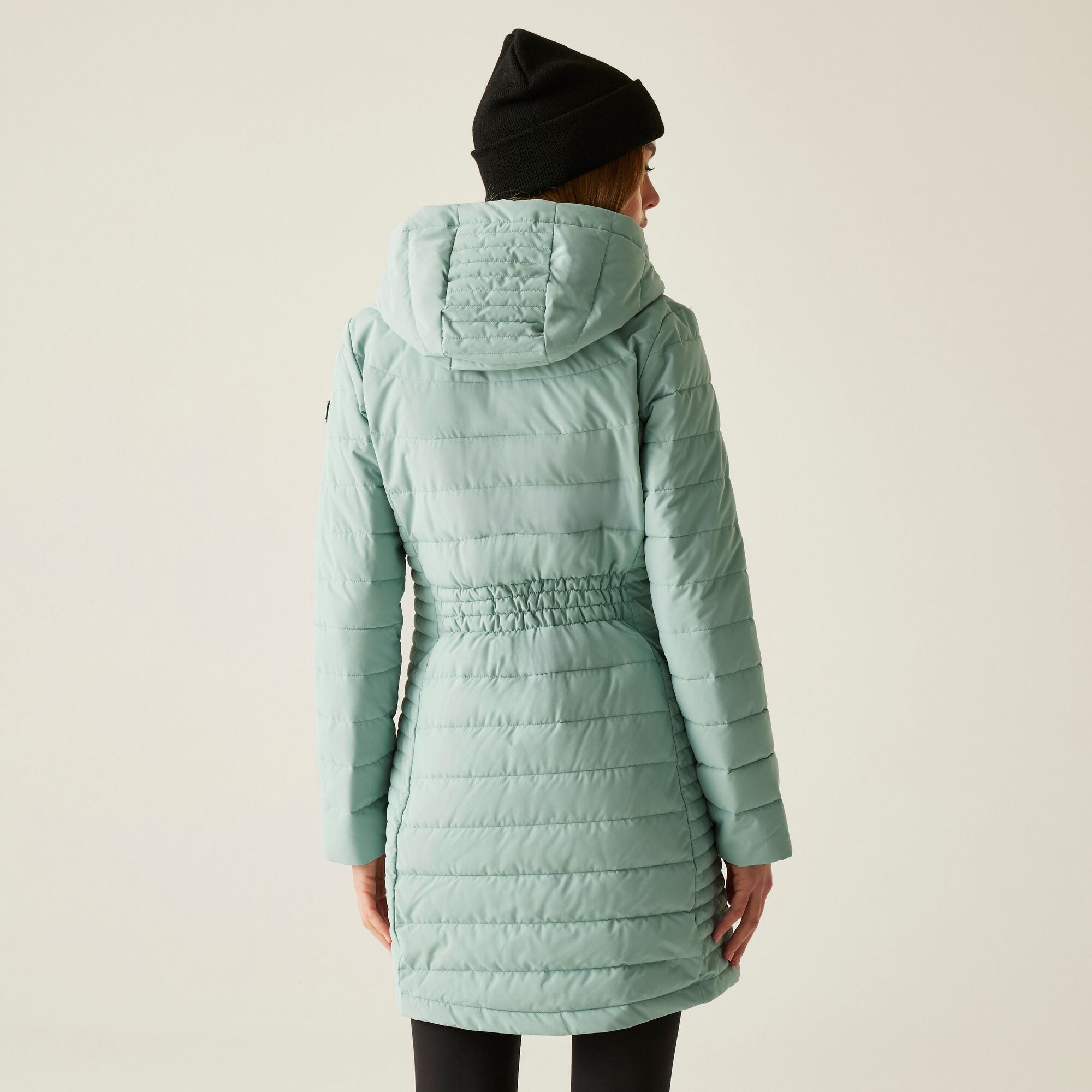 Płaszcz damski zimowy ocieplany Andria Zielony