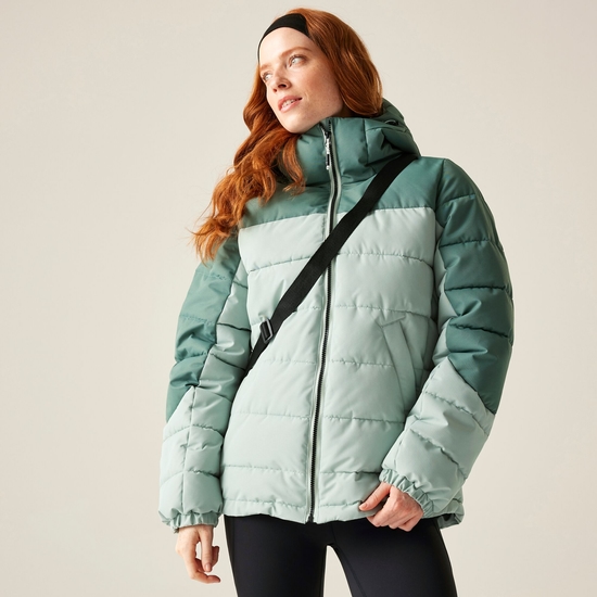 Kurtka damska zimowa ocieplana Aldthorn Zielony