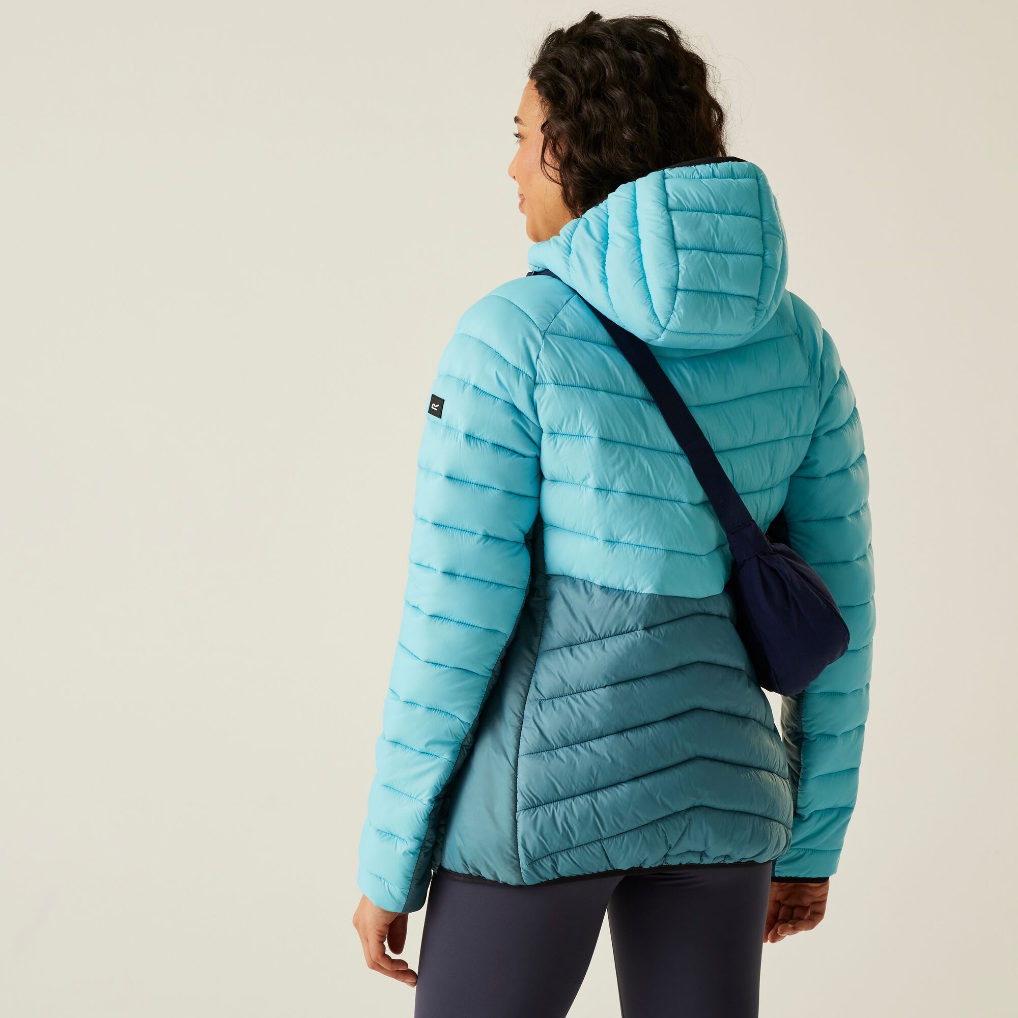 Regatta Kurtka damska przejściowa ocieplana z kapturem Dalent Niebieski