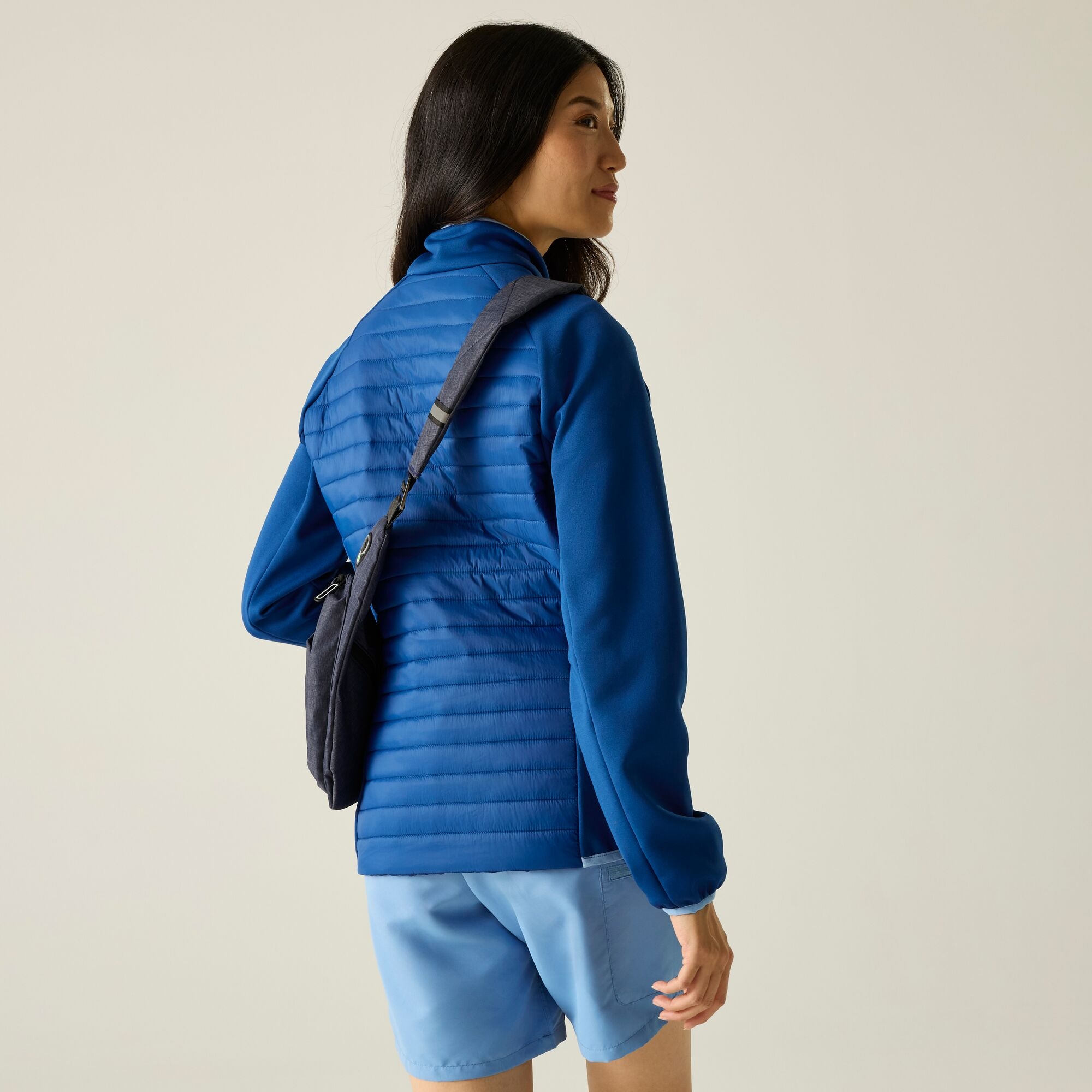 Regatta Women's Dark Blue Clumber Water-Repellent Hybrid Quilted Jacket In | : Size 14 - Image 1