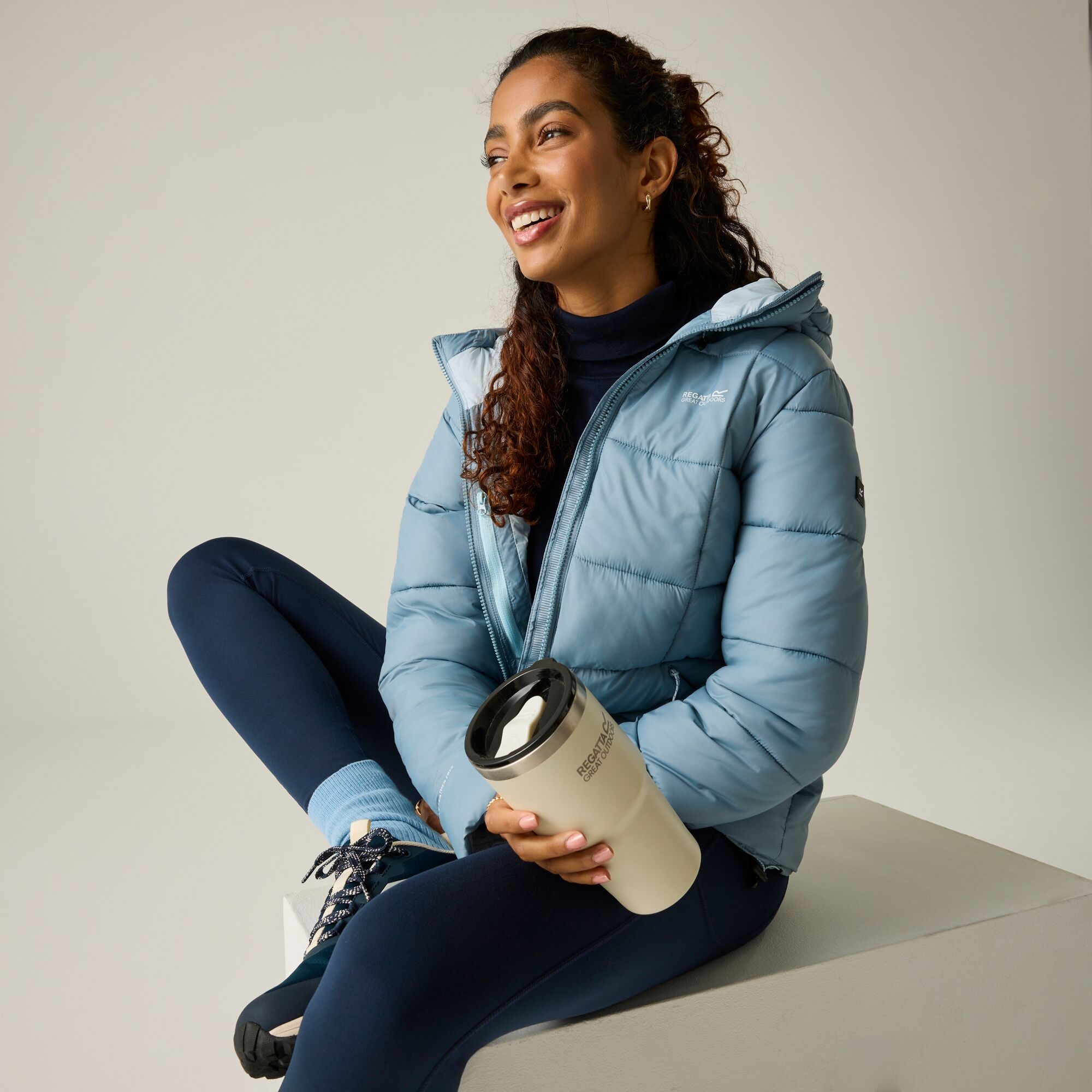 Regatta Women's Eyre Padded Jacket - Blue Size 14