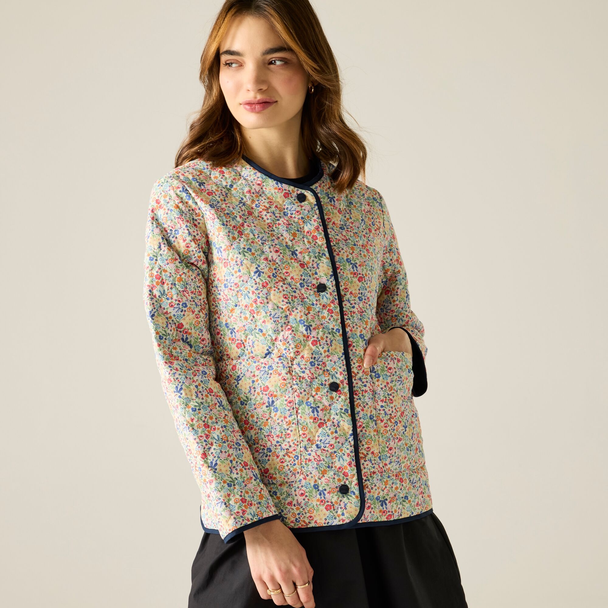 Regatta Cath Kidston Quilted Jacket Size: 20 Women's Beige