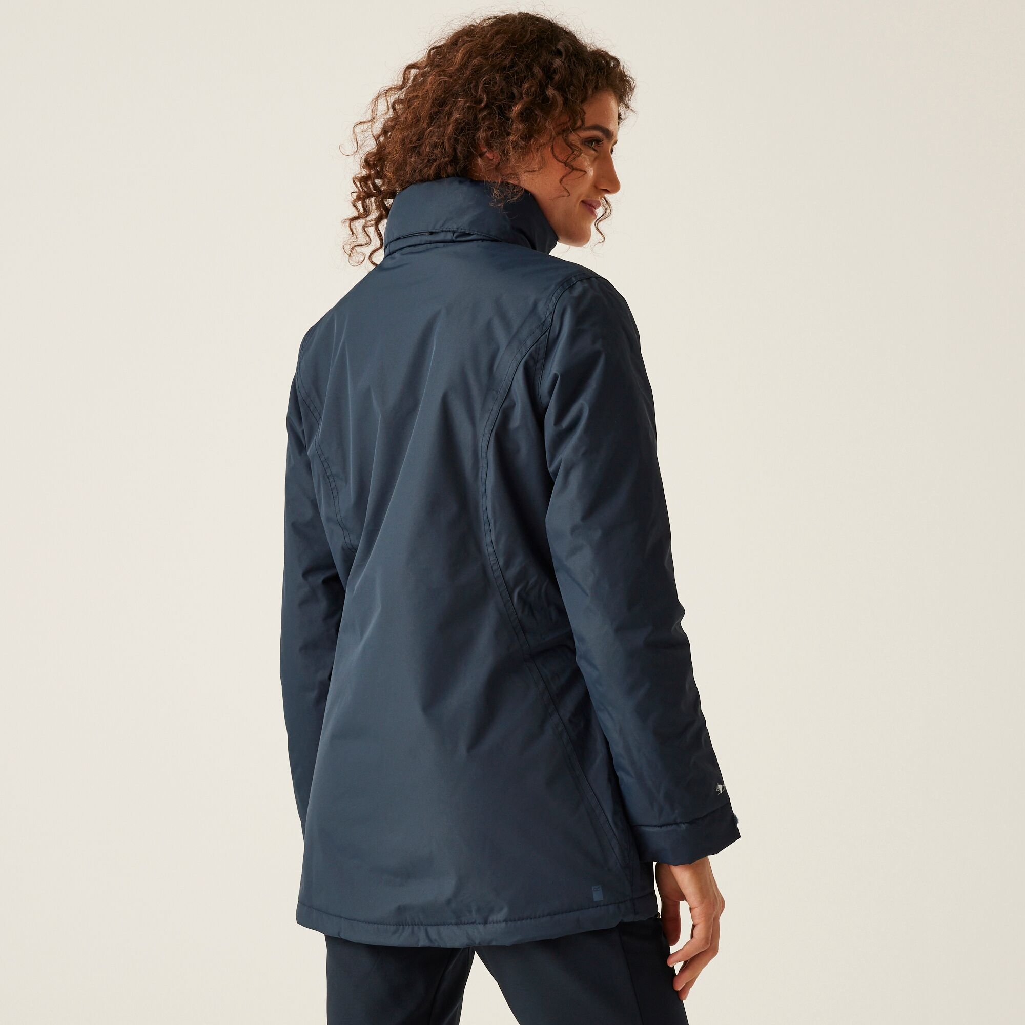 Damska kurtka przejściowa ocieplana przeciwdeszczowa Blanchet II Granatowy