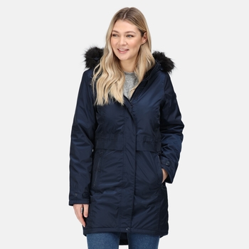 Kimberley Walsh Lexis Waterproof Insulated Fur Trimmed Hooded Parka Jacket Navy Kimberley Walsh Lexis Waterproof Insulated Fur Trimmed Hooded Parka Jacket Navy