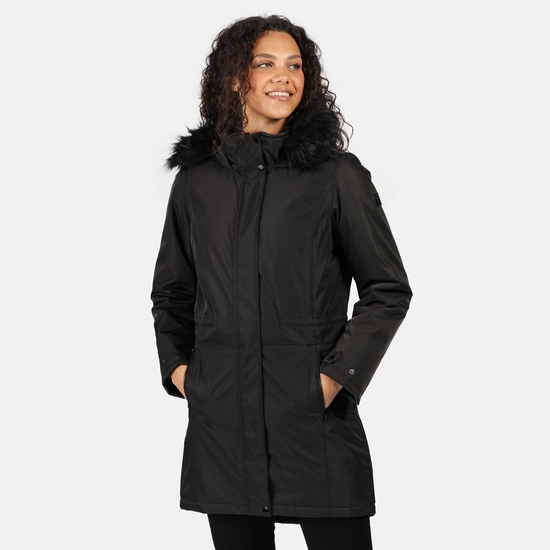 Women's Lexis Waterproof Insulated Parka Jacket Black