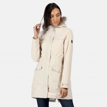 Women's Serleena II Waterproof Insulated Fur Trimmed Hooded Parka Jacket Light Vanilla Women's Serleena II Waterproof Insulated Fur Trimmed Hooded Parka Jacket Light Vanilla