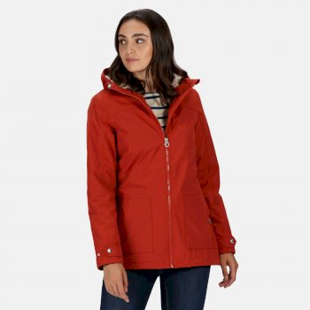 Women's Bergonia II Waterproof Insulated Hooded Jacket Burnt Tikka