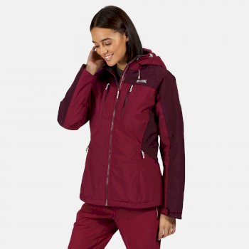Women's Highton Stretch Waterproof Insulated Padded Walking Jacket Purple Potion Prune