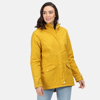 mustard regatta coat