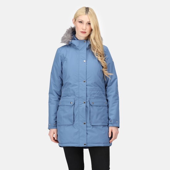 Women's Voltera Waterproof Heated Jacket Slate Blue