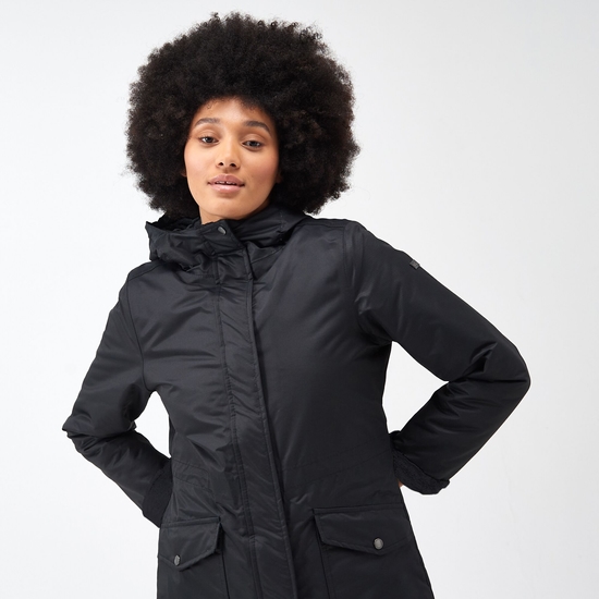 Women's Romine Waterproof Parka Jacket Black