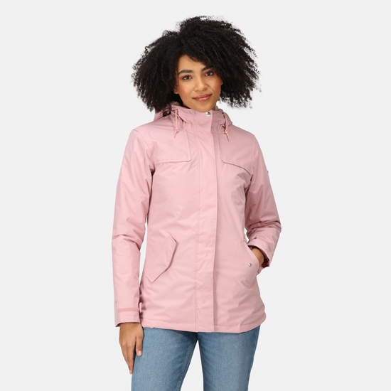 Women's Bria Fur Lined Waterproof Jacket Powder Pink