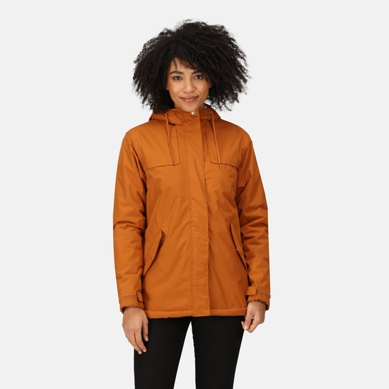 Women's Bria Fur Lined Waterproof Jacket Copper Almond
