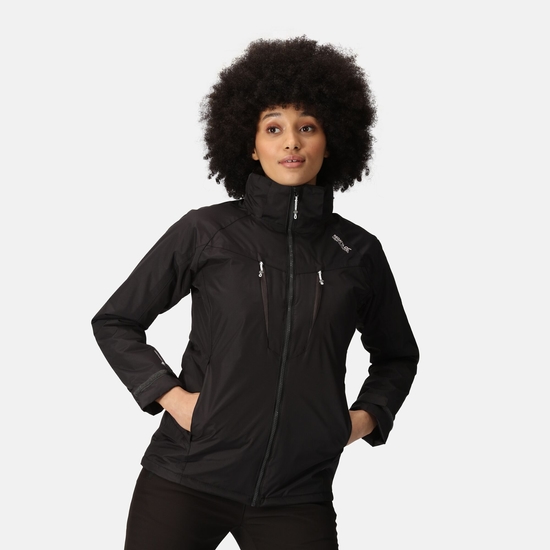 Winter Calderdale Veste imperméable pour femme Noir