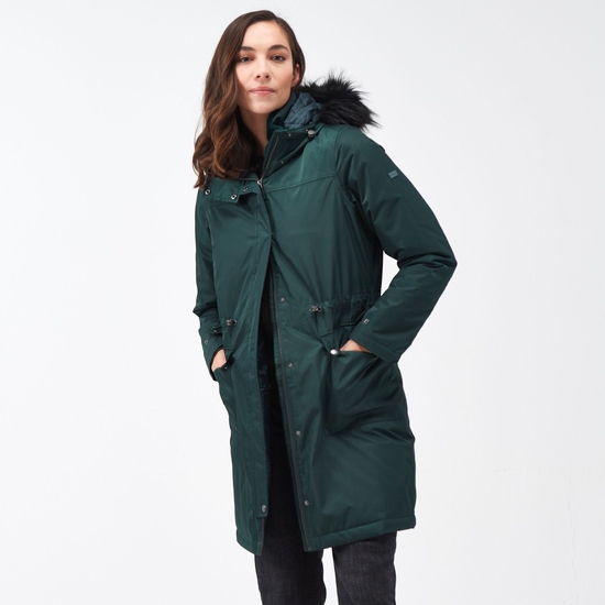 Lellani Femme Veste imperméable Vert