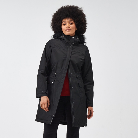 Lellani Femme Veste imperméable Noir