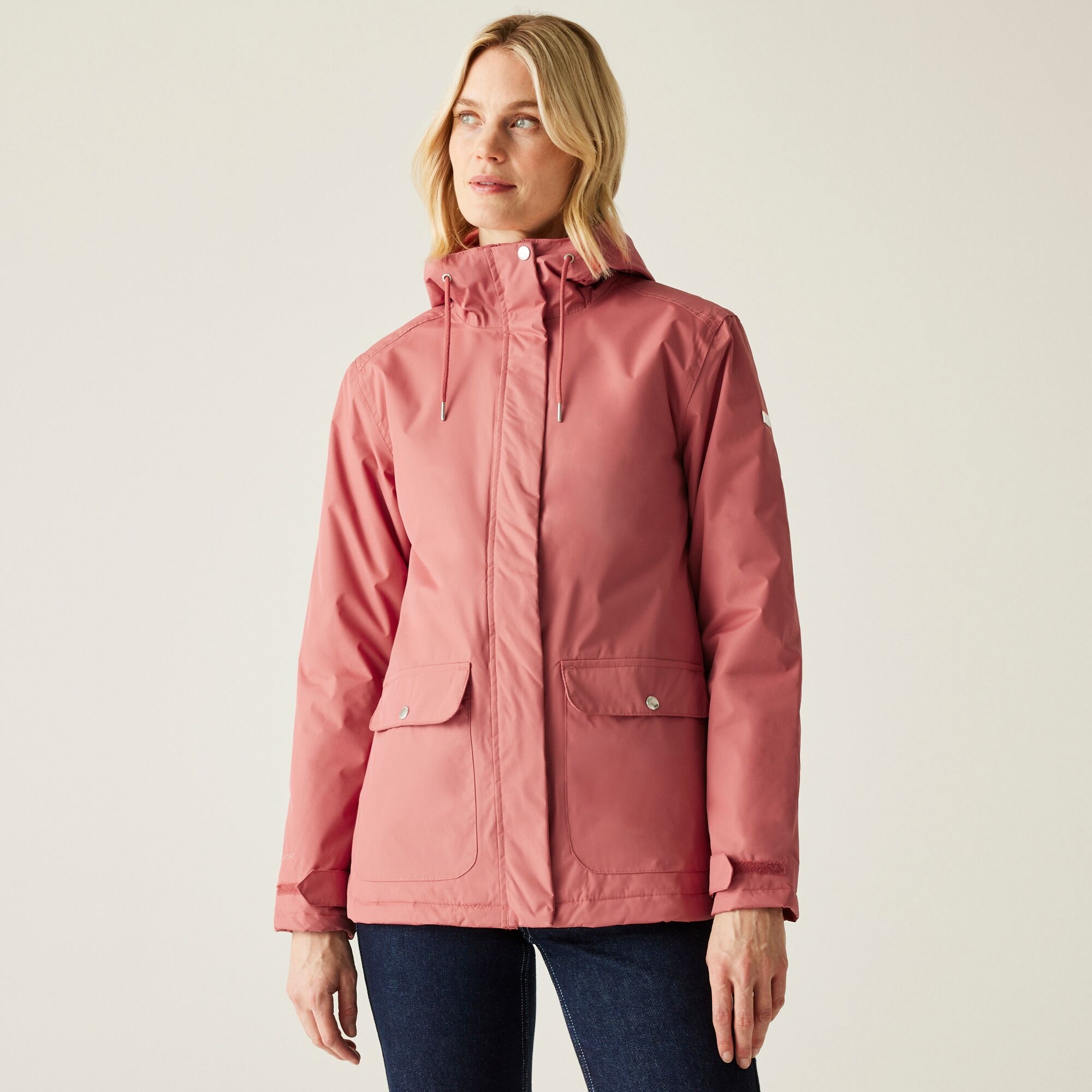 Regatta Damska kurtka przejściowa ocieplana przejściowa z kapturem Broadia Jasnoczerwony