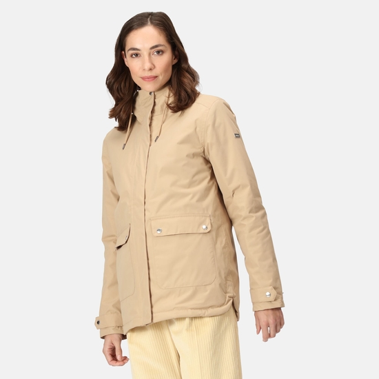 Women's Broadia Waterproof Jacket Barleycorn Light Vanilla