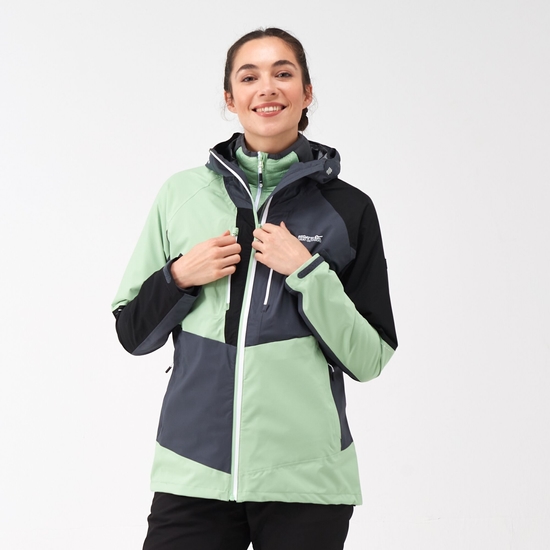 Carletta VIII Femme Veste imperméable 2-en-1 Vert