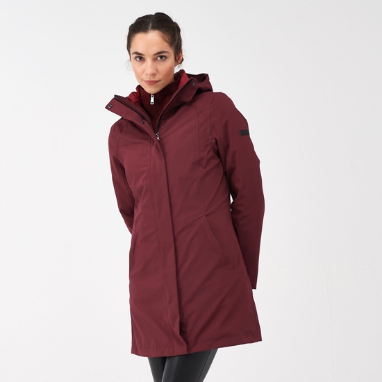 Denbury IV Femme Veste imperméable 2-en-1 Rouge