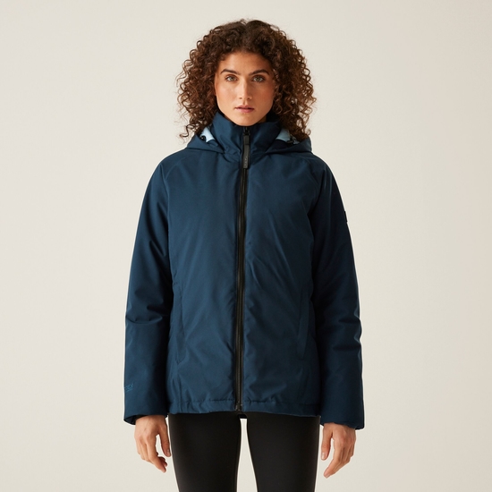 Women's Reeah Waterproof Insulated Jacket Navy Clear Sky