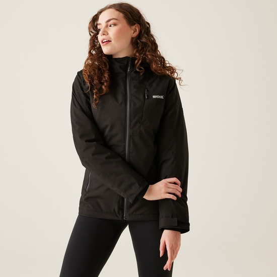 Highton IV wattierte Stretchjacke für Damen Schwarz