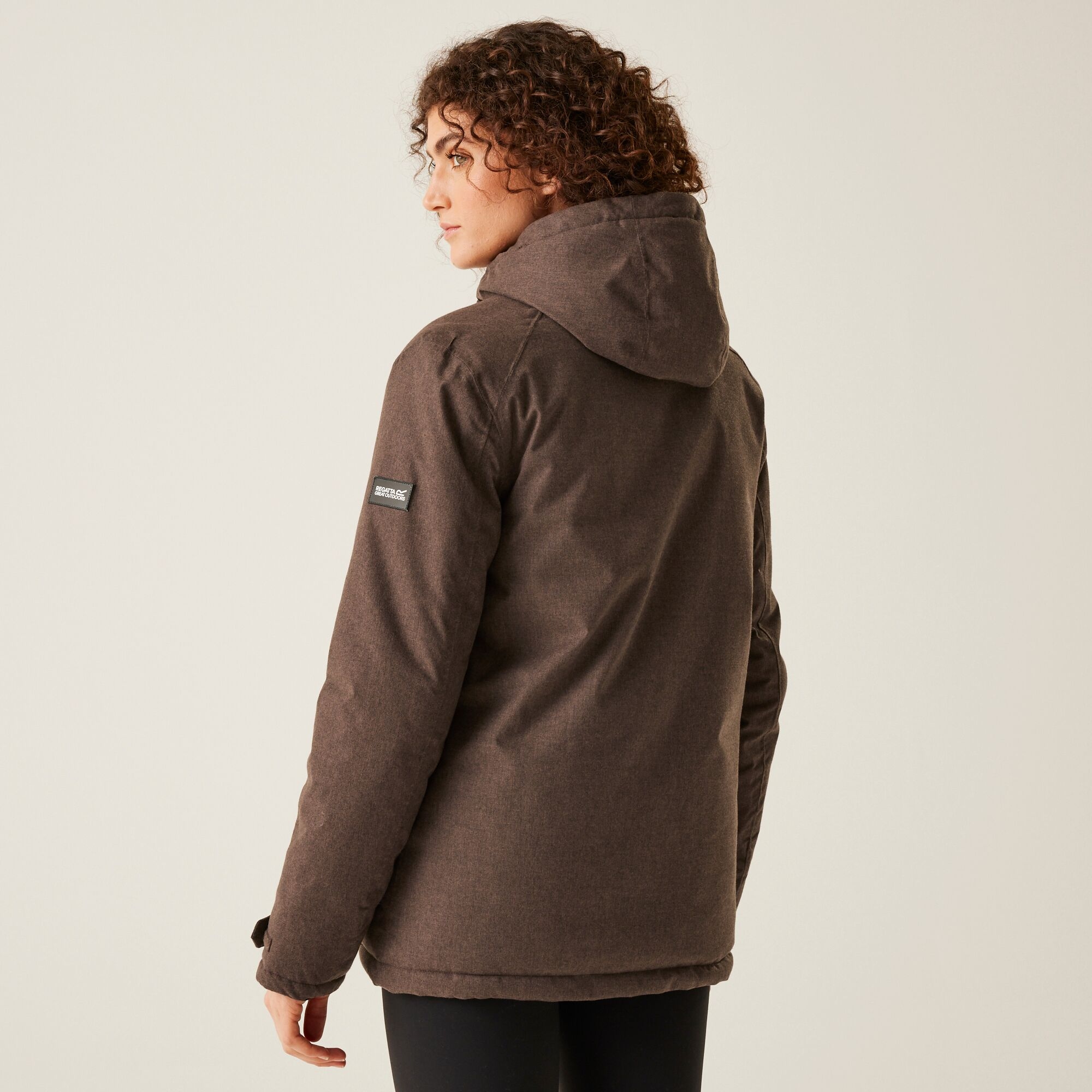 Regatta Damska kurtka przejściowa przeciwdeszczowa ocieplana Ezdale Brązowy