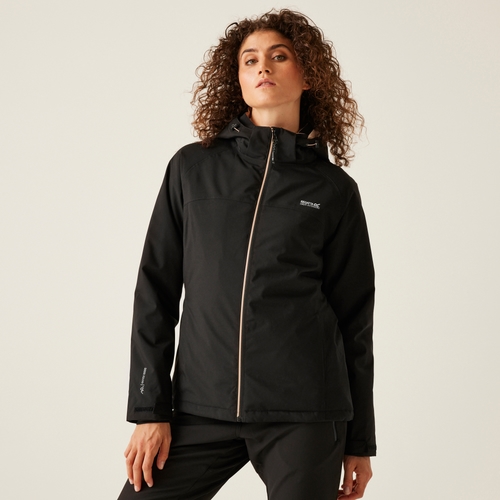 Women s Serleena II Waterproof Insulated Parka Jacket Black Regatta ROW